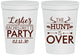 Personalized Bachelorette 16 oz Stadium Cups - The Hunt Is Over | 60184
