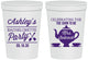 Personalized Bachelorette 16 oz Stadium Cups - Teapot | 60189