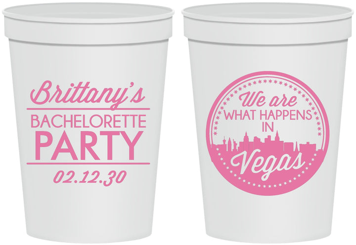 Personalized Bachelorette 16 oz Stadium Cups - Las Vegas | 60190
