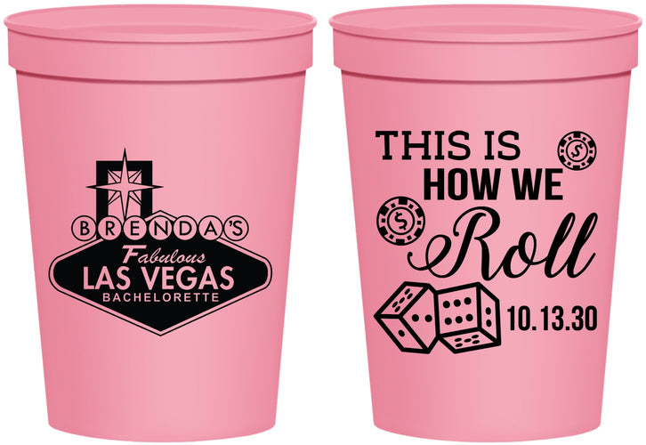 Personalized Bachelorette 16 oz Stadium Cups - Las Vegas | 60191