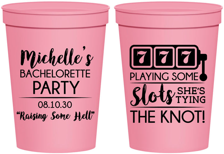 Personalized Bachelorette 16 oz Stadium Cups - Las Vegas | 60195