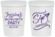 Personalized Bachelorette 16 oz Stadium Cups - Sip Happens | 60197