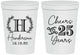 Personalized Anniversary 16 oz Stadium Cups - Cheers To 25 Years | 80002