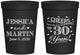 Personalized Anniversary 16 oz Stadium Cups - Cheers To 30 Years | 80003