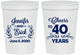 Personalized Anniversary 16 oz Stadium Cups - Cheers To 40 Years | 80005