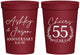 Personalized Anniversary 16 oz Stadium Cups - Cheers To 55 Years | 80008