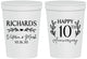 Personalized Anniversary 16 oz Stadium Cups - 10th Wedding | 80010