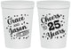 Personalized Anniversary 16 oz Stadium Cups - Cheers To 25 Years | 80012