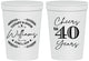 Personalized Anniversary 16 oz Stadium Cups - Cheers To 40 Years | 80015