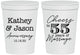 Personalized Anniversary 16 oz Stadium Cups - Cheers To 55 Years | 80018