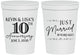 Personalized Anniversary 16 oz Stadium Cups - 10 Years Down | 80020