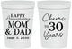 Personalized Anniversary 16 oz Stadium Cups - Cheers To 30 Years | 80023