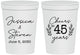 Personalized Anniversary 16 oz Stadium Cups - Cheers To 45 Years | 80026
