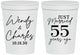 Personalized Anniversary 16 oz Stadium Cups - Just Married 55 Years Ago | 80028