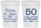 Personalized Anniversary 16 oz Stadium Cups - 50 Years Blessed | 80037