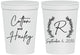 Personalized Wedding 16 oz Stadium Cups - Monogram | 803