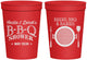 Personalized Baby Shower 16 oz Stadium Cups - Beers Bbq Babies | 90007