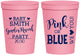 Personalized Baby Shower 16 oz Stadium Cups - Gender Reveal Pink Or Blue | 90012