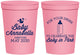 Personalized Baby Shower 16 oz Stadium Cups - Drink Baby In Pink | 90014
