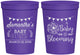 Personalized Baby Shower 16 oz Stadium Cups - Blooming | 90020