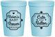 Personalized Baby Shower 16 oz Stadium Cups - Cute Little Button | 90035