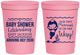 Personalized Baby Shower 16 oz Stadium Cups - Mermaid On Her Way | 90046