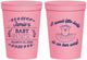 Personalized Baby Shower 16 oz Stadium Cups - Sweet Little Lady | 90061