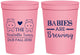 Personalized Baby Shower 16 oz Stadium Cups - Twins Baby Hippos | 90069
