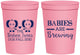 Personalized Baby Shower 16 oz Stadium Cups - Twins Baby Elephant | 90071