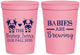 Personalized Baby Shower 16 oz Stadium Cups - Twins Baby Cows | 90072