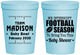 Personalized Baby Shower 16 oz Stadium Cups - Football | 90091