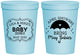 Personalized Baby Shower 16 oz Stadium Cups - April Showers May Babies | 90096