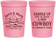 Personalized Baby Shower 16 oz Stadium Cups - New Cowboy | 90104