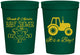 Personalized Baby Shower 16 oz Stadium Cups - Tractor | 90109