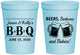 Personalized Baby Shower 16 oz Stadium Cups - Beers Bbq Babies | 90111