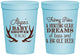Personalized Baby Shower 16 oz Stadium Cups - Bass Deer | 90120