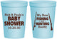 Personalized Baby Shower 16 oz Stadium Cups - Fishing Hunting | 90126