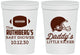 Personalized Baby Shower 16 oz Stadium Cups - Football Little Kicker | 90139