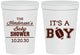 Personalized Baby Shower 16 oz Stadium Cups - Football | 90142