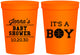 Personalized Baby Shower 16 oz Stadium Cups - Basketball Its A Boy | 90144
