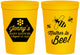 Personalized Baby Shower 16 oz Stadium Cups - Mother To Bee | 90153
