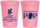 Personalized Baby Shower 16 oz Stadium Cups - Shes Going To Pop | 90157