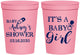 Personalized Baby Shower 16 oz Stadium Cups - Baby Girl | 90171