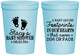 Personalized Baby Shower 16 oz Stadium Cups - Footprints | 90176