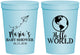 Personalized Baby Shower 16 oz Stadium Cups - Hello World | 90185