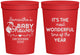 Personalized Baby Shower 16 oz Stadium Cups - Christmas | 90191