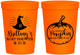 Personalized Baby Shower 16 oz Stadium Cups - Little Pumpkin Halloween | 90196