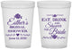 Custom Bridal Shower 16 oz Translucent Cups - Eat Drink Shower Bride | 100002