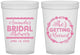 Custom Bridal Shower 16 oz Translucent Cups - She's Getting Married | 100003