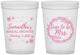 Custom Bridal Shower 16 oz Translucent Cups - Soon To Be Mrs | 100004